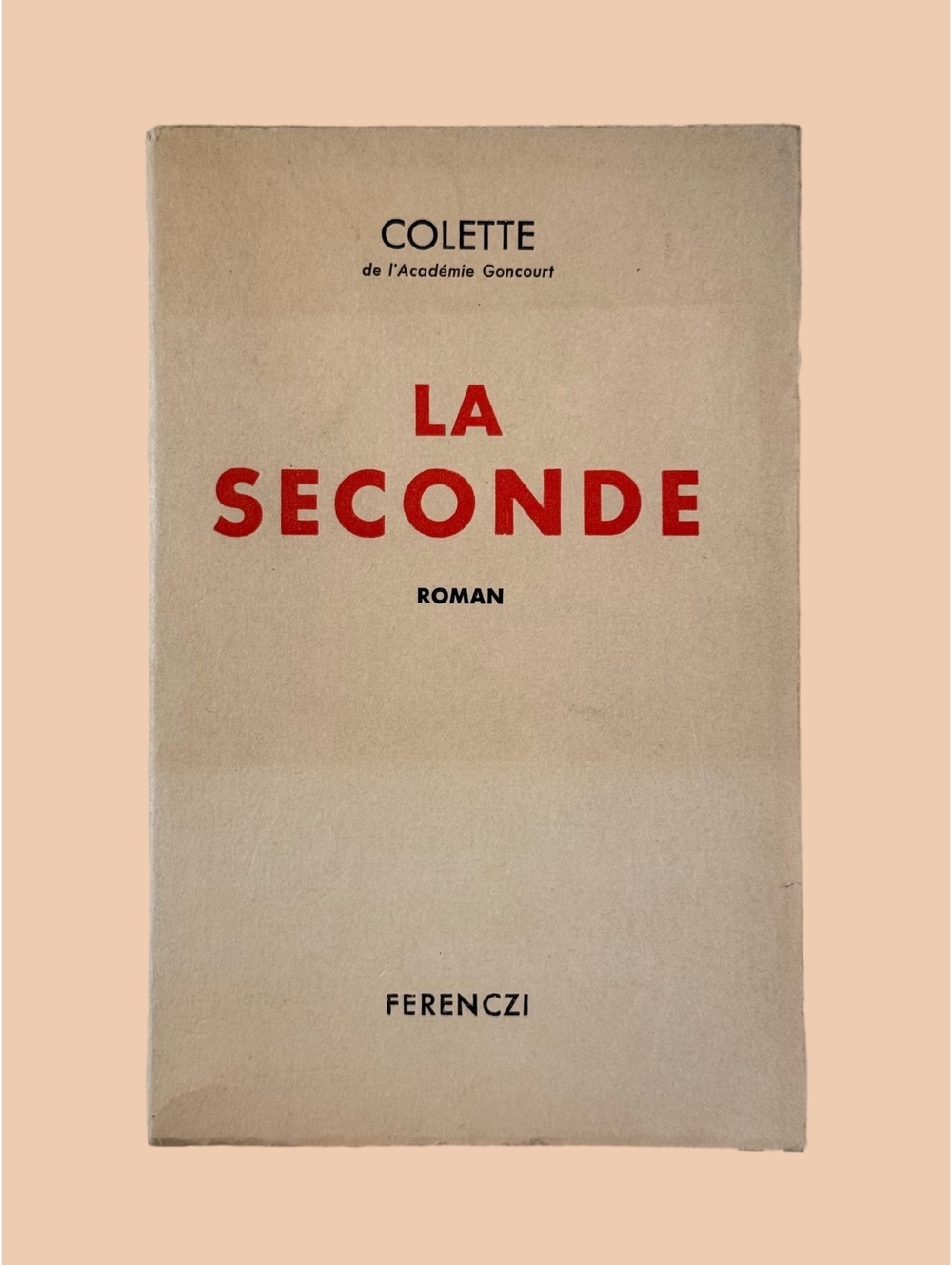 Colette 1949 La Seconde Ferenczi French Book